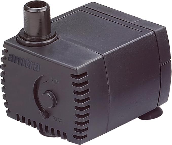Amtra Stream 230 - Pompa sommergibile per acquario, portata d'acqua regolabile, 230 lt/h - 1,9W - 230v, per Fontanella Gatti, Laghetti e Fontane