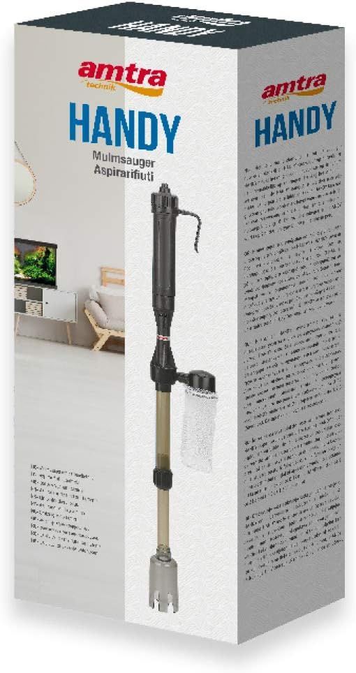 Amtra Handy - Aspirarifiuti per acquario a batteria, Kit di Pulizia Acquario, Per Acquari E Tartarughiere, Sifone per cambio dell'acqua, Calzetta sostituibile Amtra Handy - Aspirarifiuti per acquario a batteria, Kit di Pulizia Acquario, Per Acquari E Tartarughiere, Sifone per cambio dell'acqua, Calzetta sostituibile