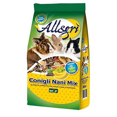 Allegri mangime per conigli nani mix 800gr Allegri mangime per conigli nani mix 800gr