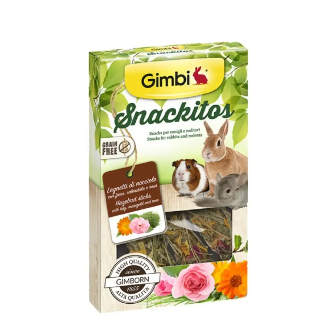 Gimbi Snackitos Legnetti di Nocciolo 45 gr Gimbi Snackitos Legnetti di Nocciolo 45 gr