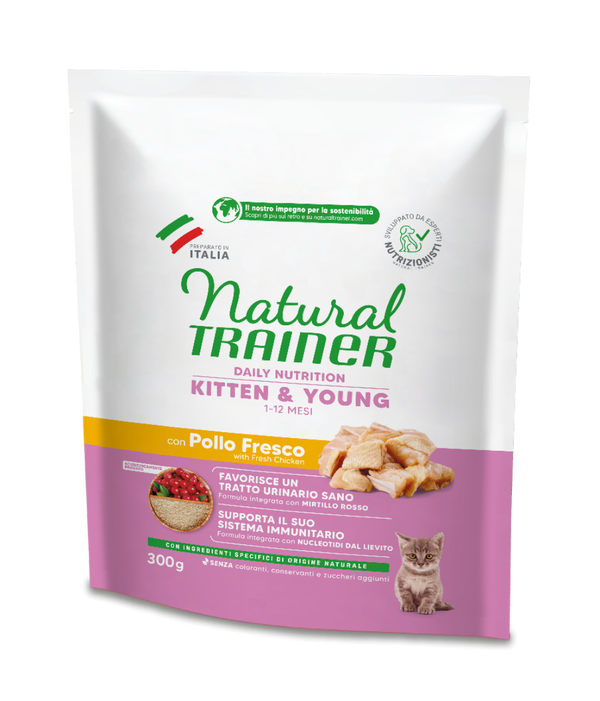 Natural Trainer Daily Nutrition Kitten & young al Pollo Fresco Natural Trainer Daily Nutrition Kitten & young al Pollo Fresco