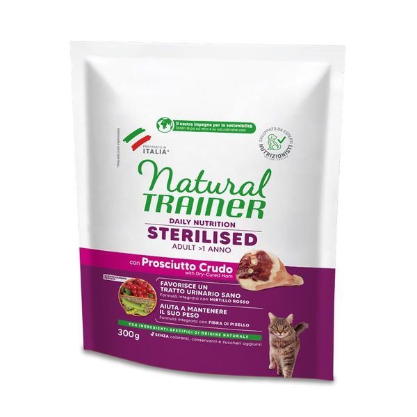 Natural Trainer Adult Sterilizzed al Prosciutto Crudo