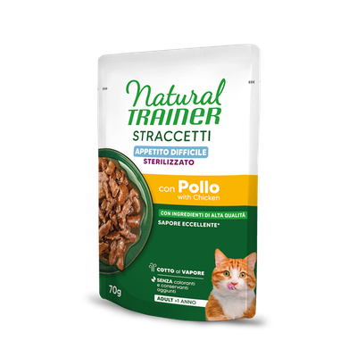 Natural Trainer Straccetti per Appetito Difficile Adulto Sterilizzato Natural Trainer Straccetti per Appetito Difficile Adulto Sterilizzato