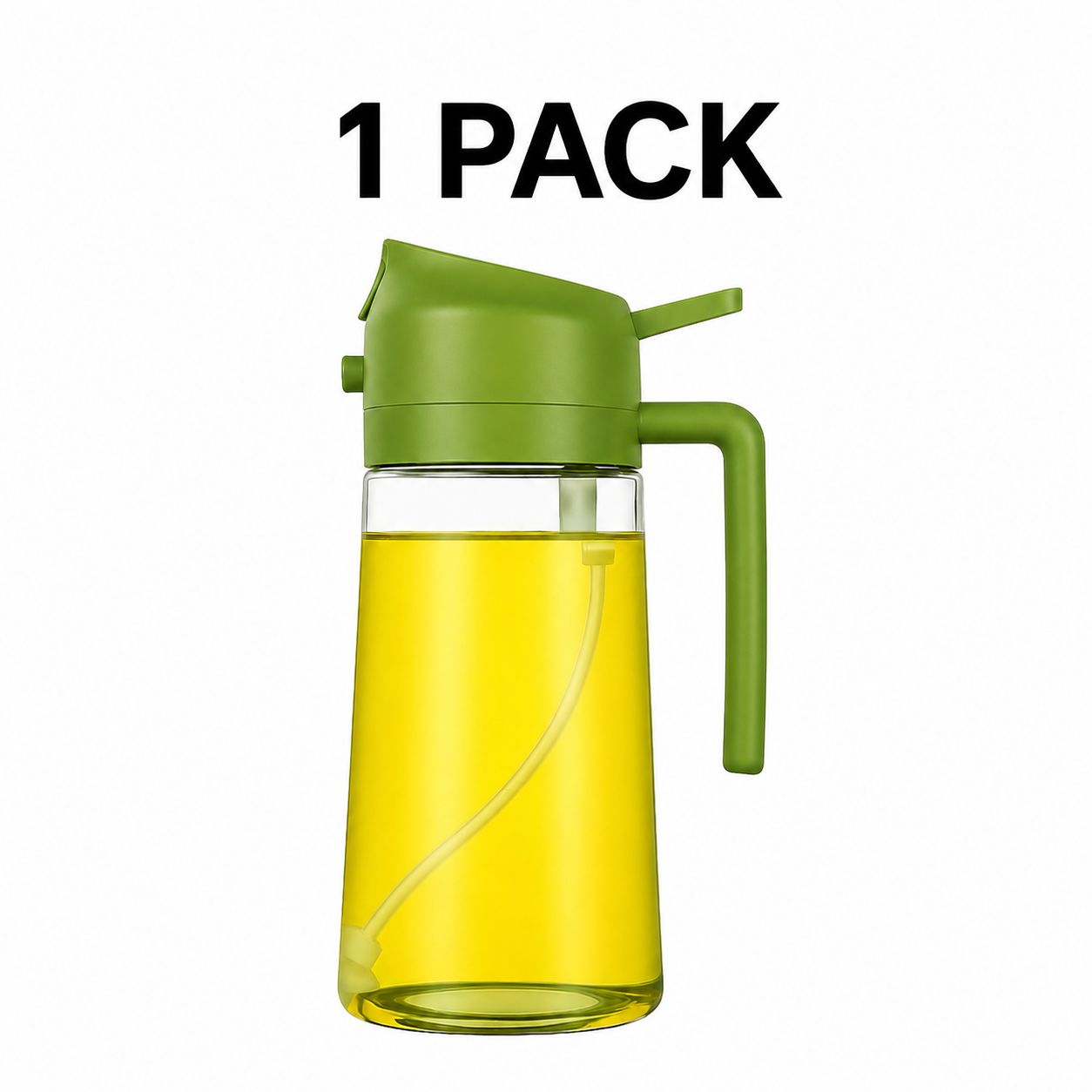 2-in-1 Olive Oil Sprayer Bottle - Green
