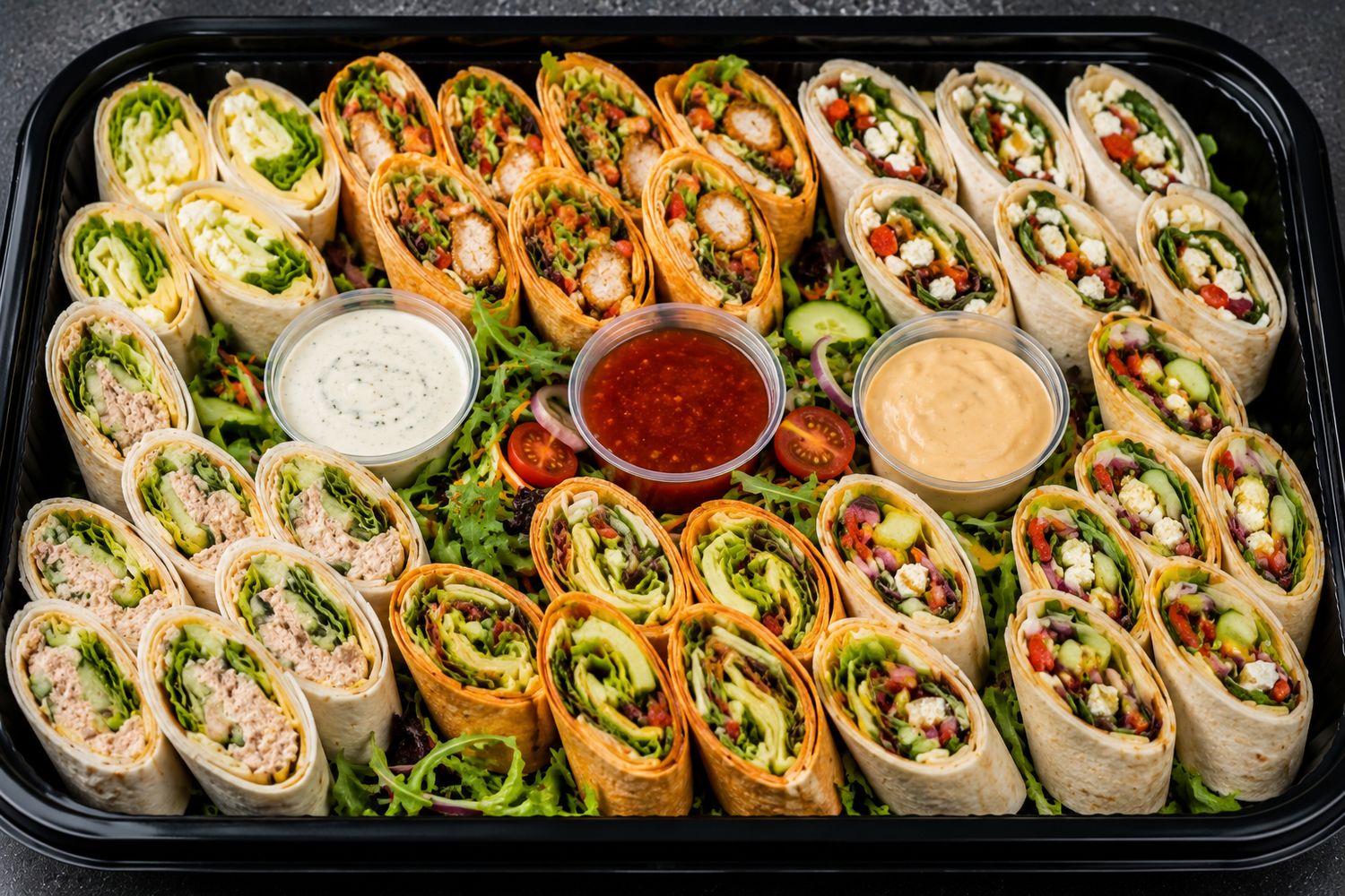 Vegetarian Wrap Platter