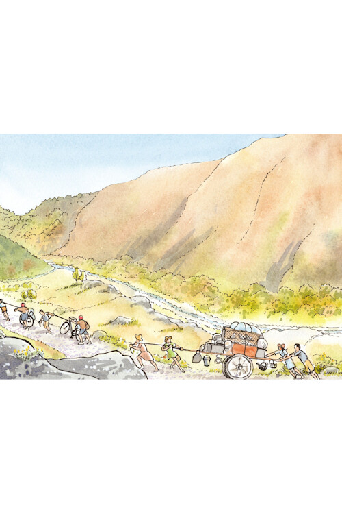 "On the Road" Greetings Card