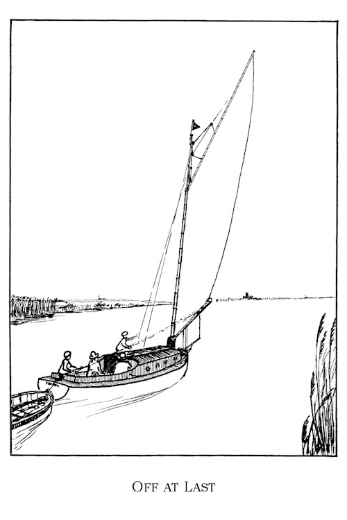 "Off at Last" Postcard