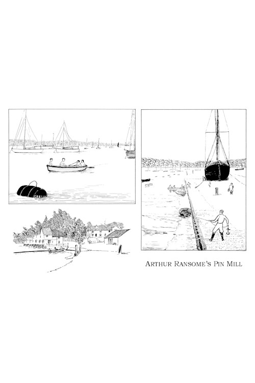 "Arthur Ransome's Pin Mill" Postcard