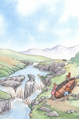 "Portage" Greetings Card