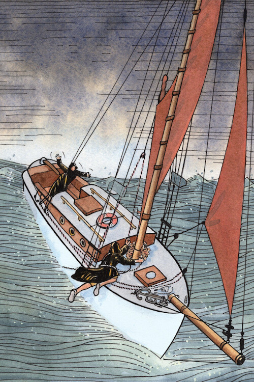 "All But O.B." Postcard