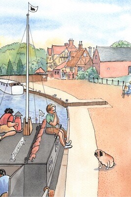 "At the Staithe" Postcard