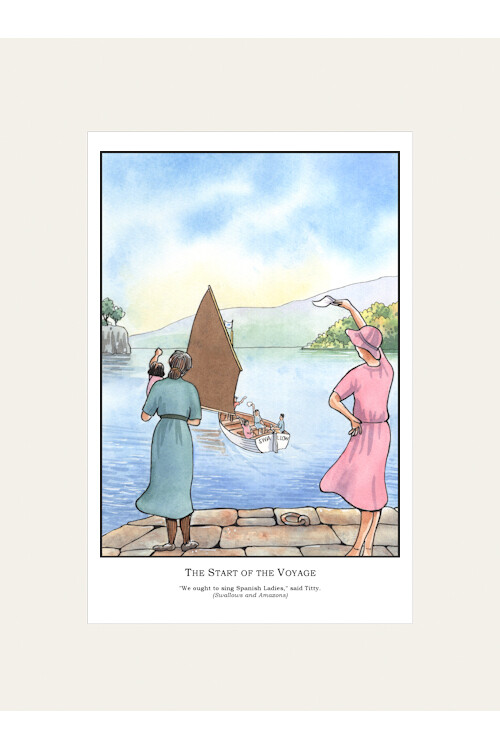 "The Start of the Voyage" Mounted Print