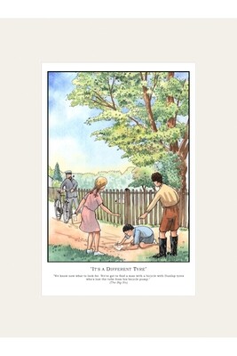 "It's a Different Tyre" Mounted Print