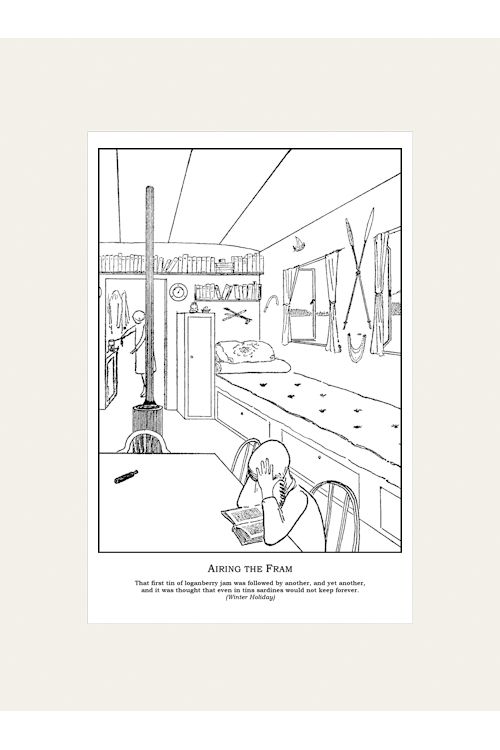 "Airing the Fram" Mounted Print