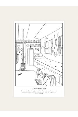 "Airing the Fram" Mounted Print