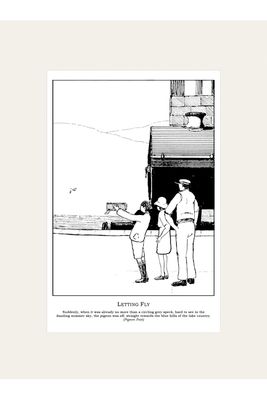 "Letting Fly" Mounted Print