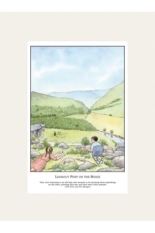 "Lookout Post on the Ridge" Mounted Print