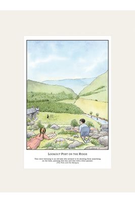 "Lookout Post on the Ridge" Mounted Print