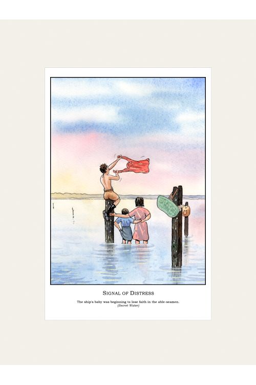 "Signal of Distress" Mounted Print