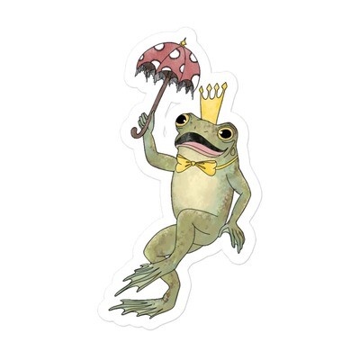 King Frog Sticker