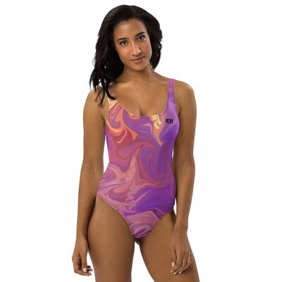 Psychedelic Sunset One-Piece Swimsuit