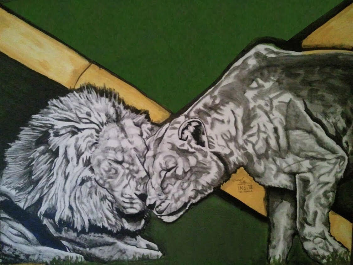 Royal Love Painting (Large Poster Print)