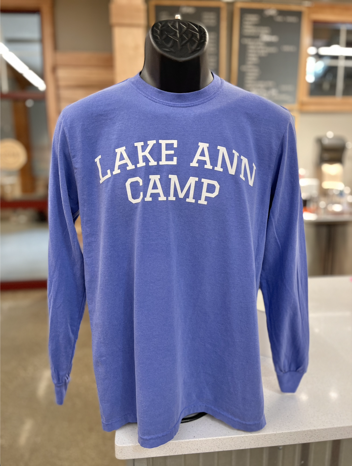 Comfort Colors Longsleeve Tee- Flo Blue | Store: | Lake Ann Camp