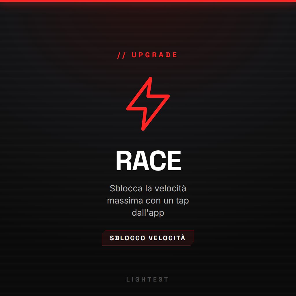 RACE Button (Speed Unlock)