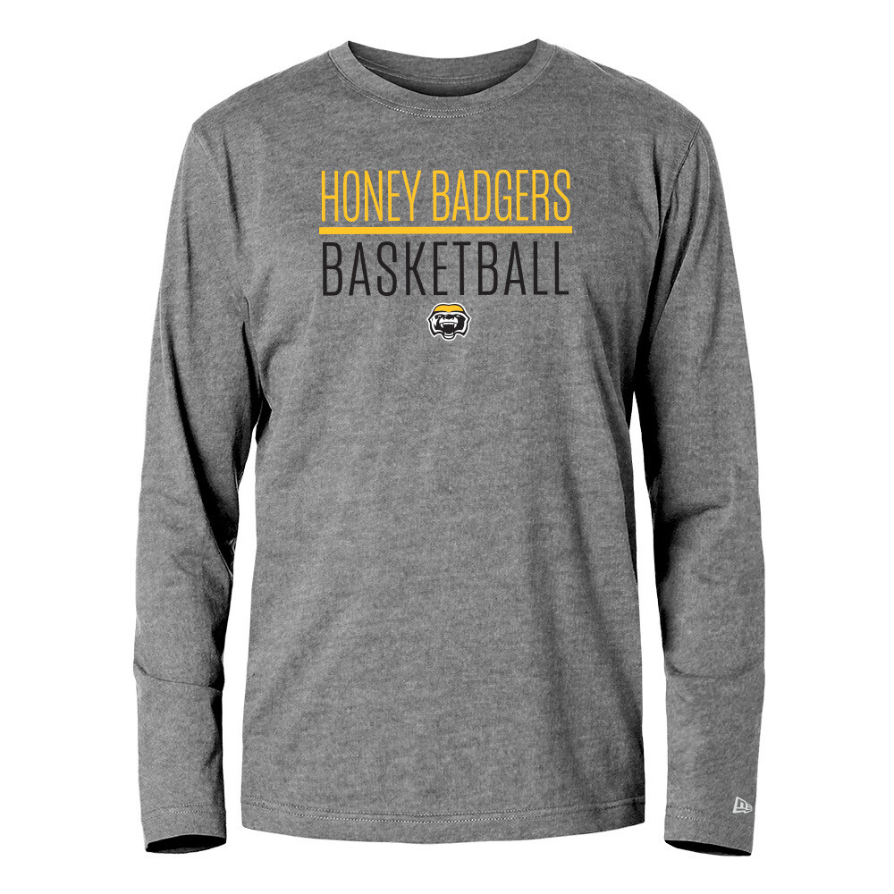 Honey Badgers Basketball Grey Long Sleeve