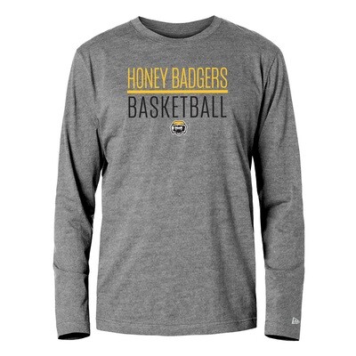 Honey Badgers Basketball Grey Long Sleeve