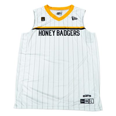 NEW: 2025 Honey Badgers Adult Replica Jersey - White