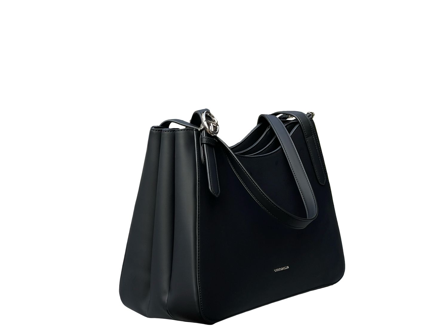 CHRISBELLA Contemporary Panel Tote Bag – Black