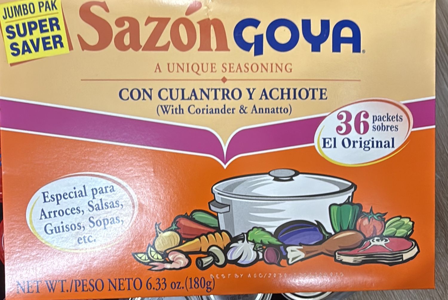 Goya Saxon Con Culantro 6.33oz
