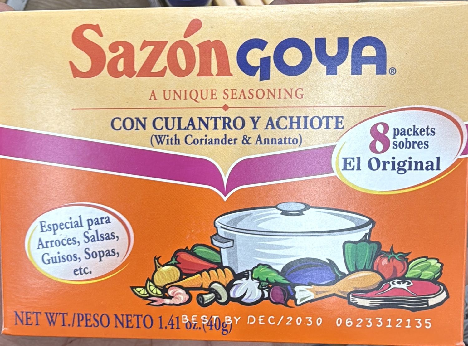 Goya Sazon Con Culantro 