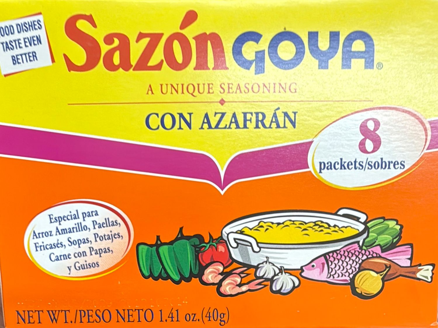 Goya Sazon Con Azafran
