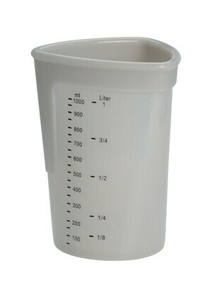 LURCH Messbecher Silikon 1l lichtgrau