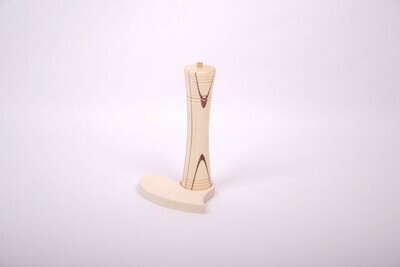 MUTTERTAGSGESCHENK: Handgefertigte Salz- oder Pfeffermühle mit Untersetzer in Herzform