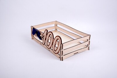 Geschenkkorb aus Holz