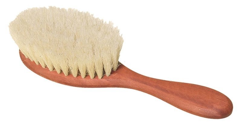Ökologisch hergestellte Babyhaarbürste mit Ziegenhaar
