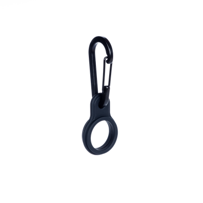 Bottle Clip To-Go schwarz Silikonflaschenring mit Karabinerhaken