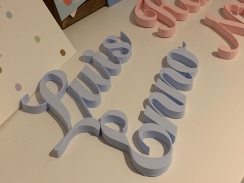 Schriftzug / Namensschild (Individuell)