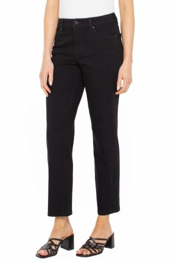liv relaxed skinny 28ins, Colour: black rinse, Size: 0