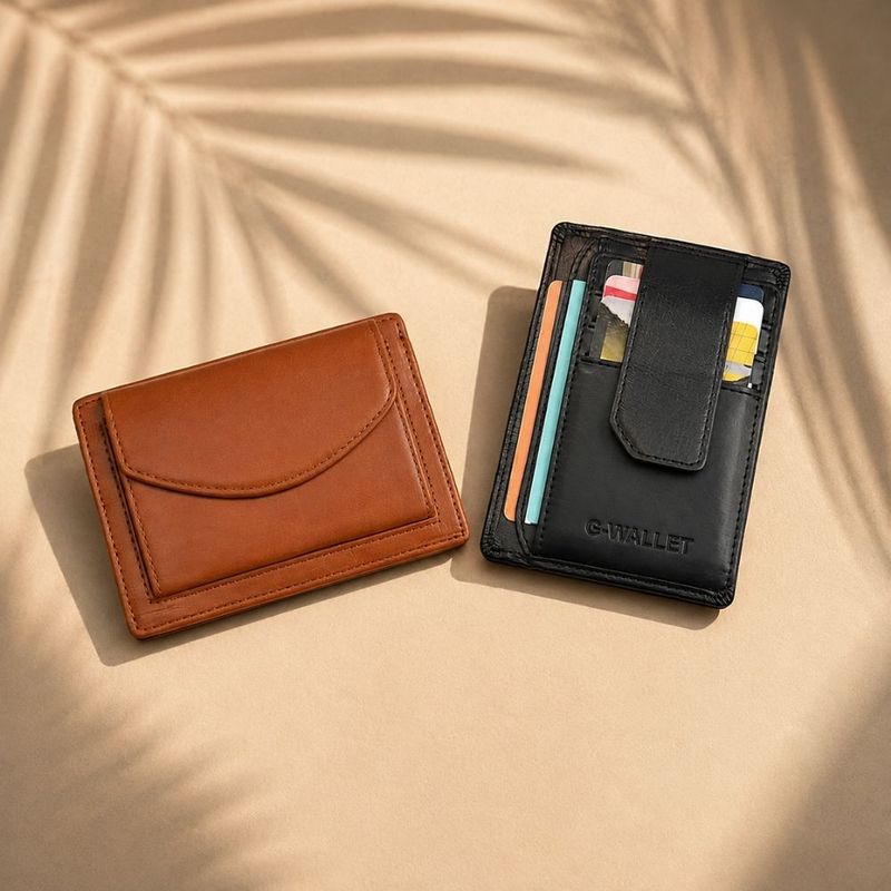G-WALLET® California - Portemonnaie Herren Leder mit Münzfach