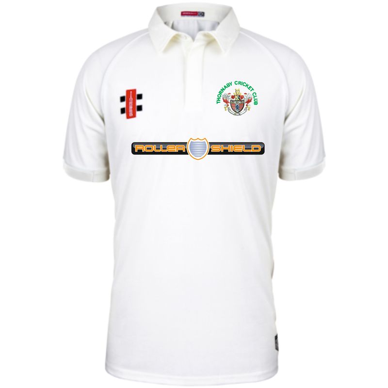 Thornaby Matrix V2 Junior Short Sleeve Cricket Shirt Thornaby Matrix V2 Junior Short Sleeve Cricket Shirt