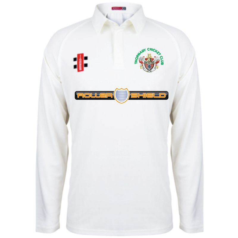 Thornaby Matrix V2 Junior Long Sleeve Cricket Shirt Thornaby Matrix V2 Junior Long Sleeve Cricket Shirt