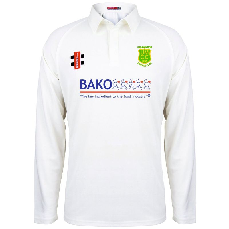 Ushaw Moor Matrix Long Sleeve Cricket Shirt Ushaw Moor Matrix Long Sleeve Cricket Shirt