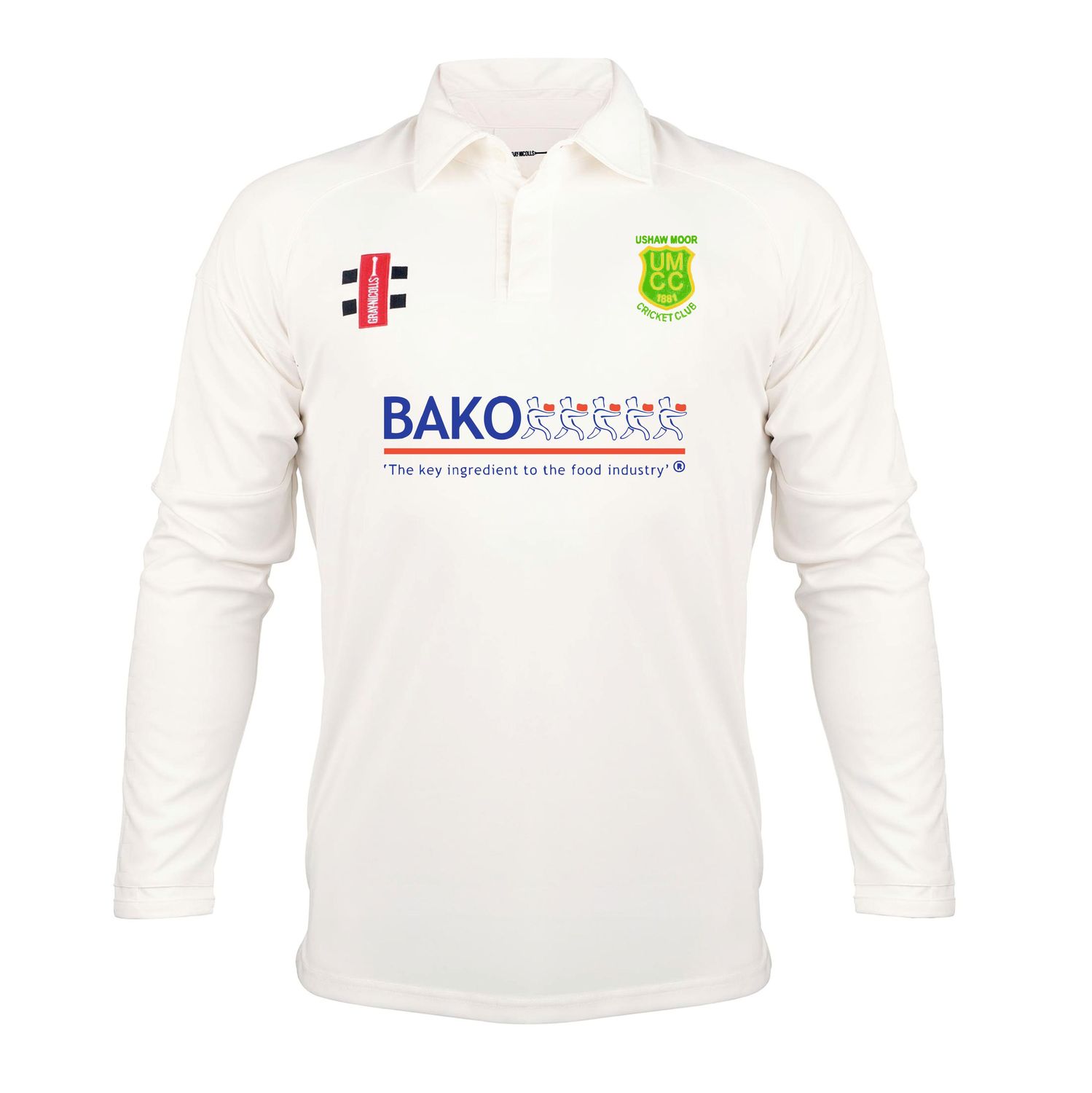 Ushaw Moor Pro Performance V3 Long Sleeve Cricket Shirt Adult Ushaw Moor Pro Performance V3 Long Sleeve Cricket Shirt Adult