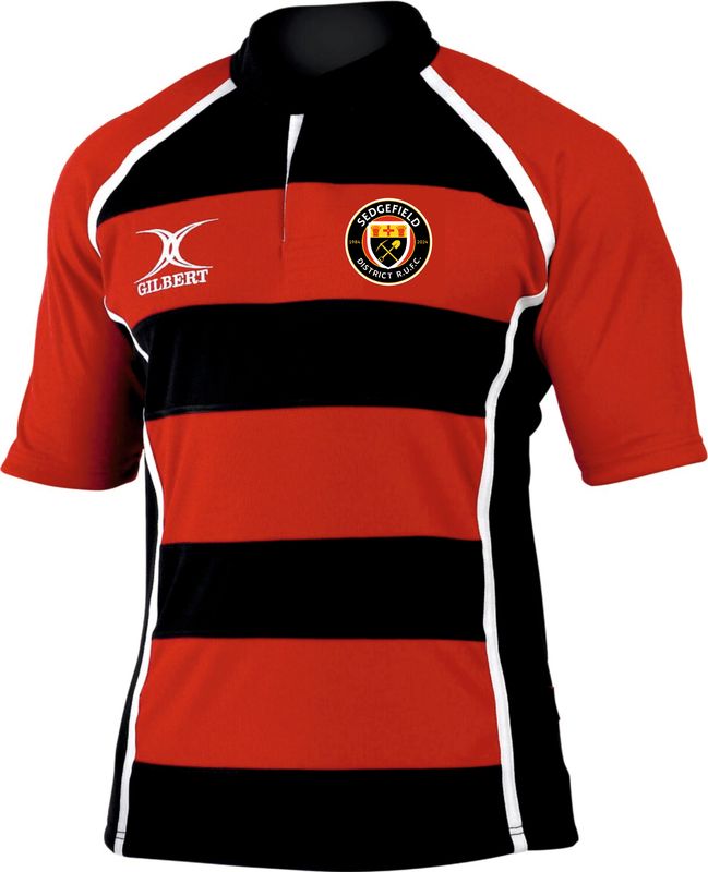 Sedgefield District RUFC Xact Hooped Supporters Replica Shirt Sedgefield District RUFC Xact Hooped Supporters Replica Shirt