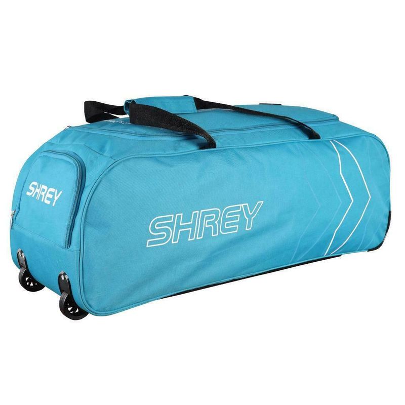 Shrey Ryder Blue Cricket Wheelie Bag Size: 86cm x 30cm x 30cm Shrey Ryder Blue Cricket Wheelie Bag Size: 86cm x 30cm x 30cm