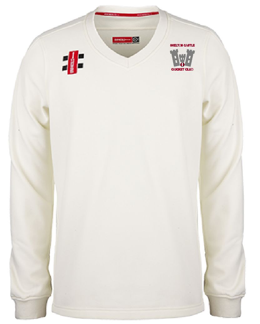 Skelton Castle Pro Performance Long Sleeve Cricket Sweater Skelton Castle Pro Performance Long Sleeve Cricket Sweater